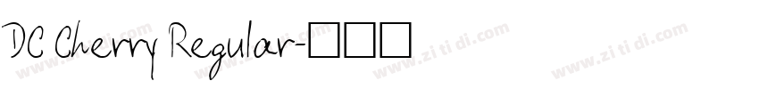 DC Cherry Regular字体转换
